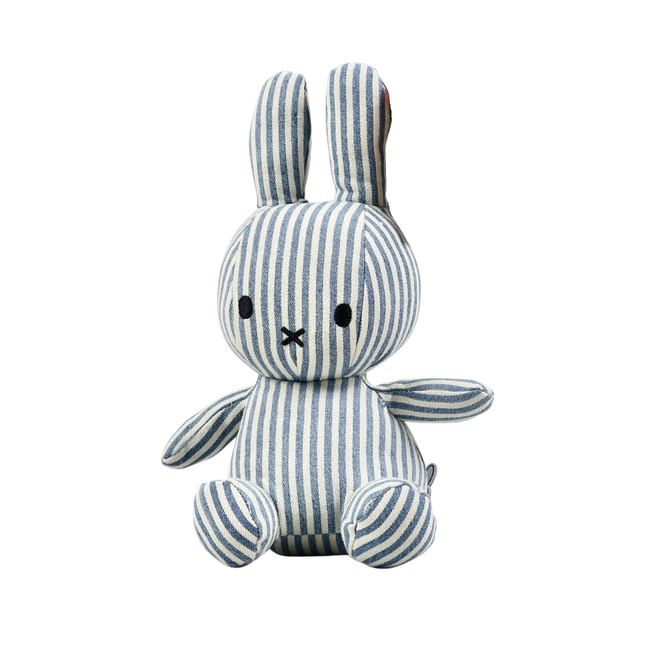 Miffy Denim Stripe Miffy - Medium Toy 3 Miffy Denim Stripe Miffy - Medium Toy