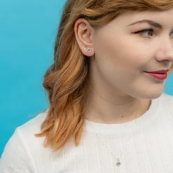 Miffy Miffy Button Stud Earrings Sterling Silver