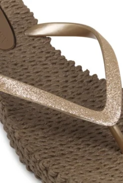 Ilse Jacobsen Cub Brown Cheerful Glitter Flip Flops