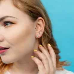 Miffy Miffy Sterling Silver Daisy Stud Earrings