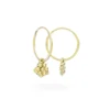 Miffy Miffy 18ct Gold Vermeil Daisy Hoop Earrings 2 Miffy Miffy 18ct Gold Vermeil Daisy Hoop Earrings