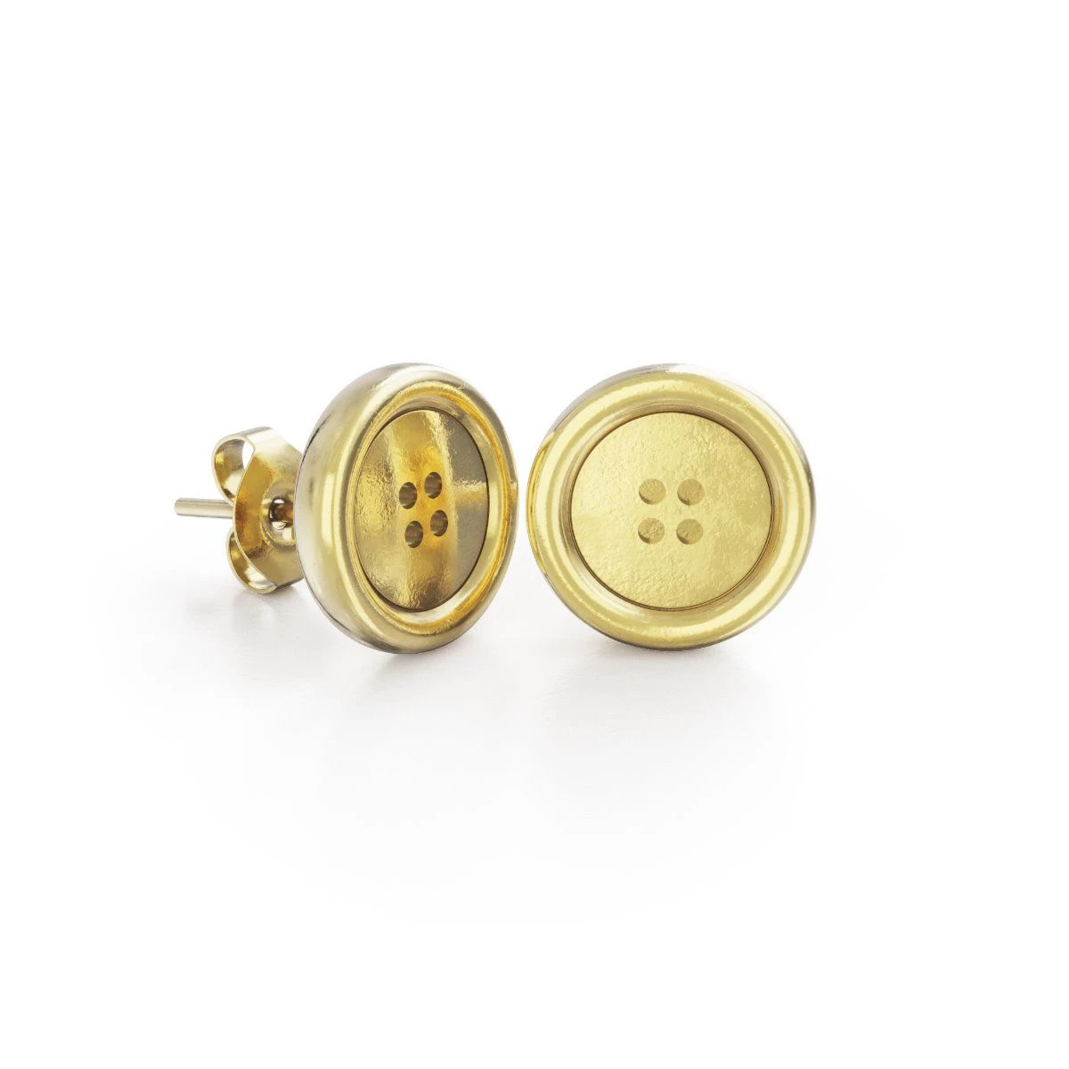 Miffy Miffy Button Stud Earrings 18ct Gold Vermeil 3 Miffy Miffy Button Stud Earrings 18ct Gold Vermeil