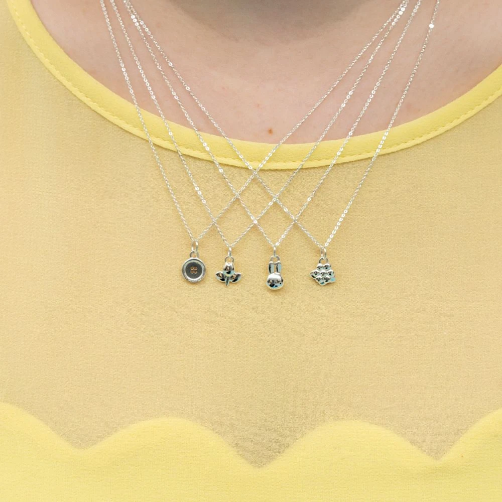 Miffy Miffy Sterling Silver Button Necklace 6 Miffy Miffy Sterling Silver Button Necklace