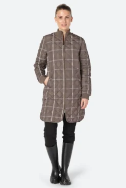 Ilse Jacobsen ART06 Tartan Padded Quilt Coat Falcon 7 Ilse Jacobsen ART06 Tartan Padded Quilt Coat Falcon