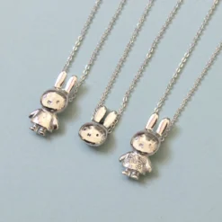 Miffy Miffy Sterling Silver Flower Body Necklace