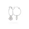 Miffy Miffy Sterling Silver Daisy Hoop Earrings 1 Miffy Miffy Sterling Silver Daisy Hoop Earrings