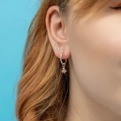 Miffy Miffy Sterling Silver Tulip Hoop Earrings