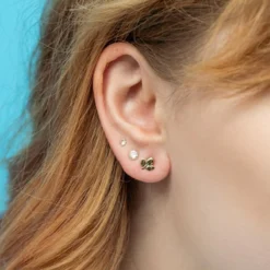 Miffy Miffy Tulip Stud Earrings 18ct Gold Vermeil