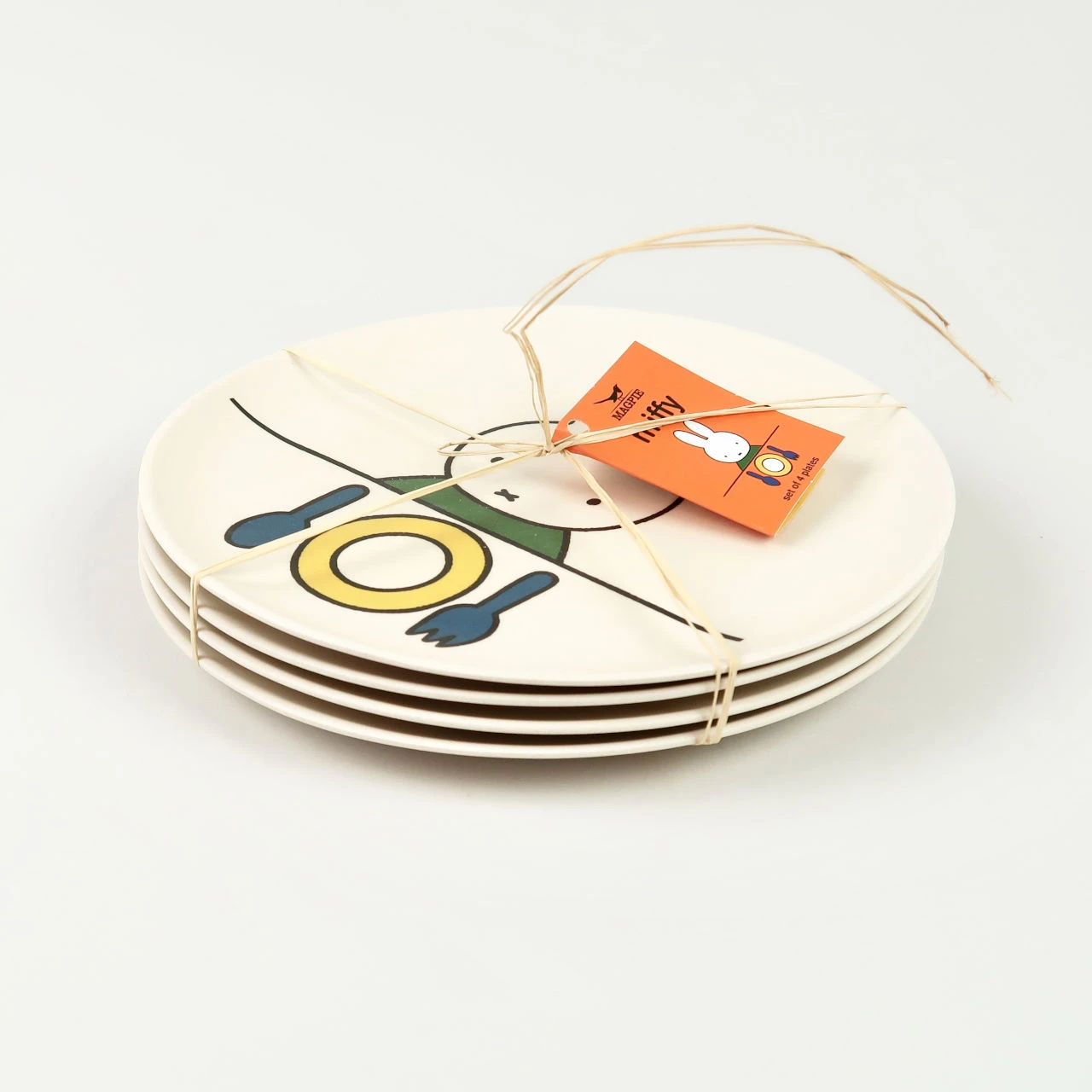 Miffy Miffy - Set of 4 Bamboo Plates - Food 4 Miffy Miffy - Set of 4 Bamboo Plates - Food