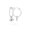 Miffy Miffy Sterling Silver Tulip Hoop Earrings 1 Miffy Miffy Sterling Silver Tulip Hoop Earrings