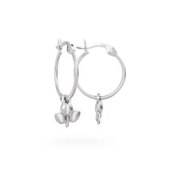 Miffy Miffy Sterling Silver Tulip Hoop Earrings