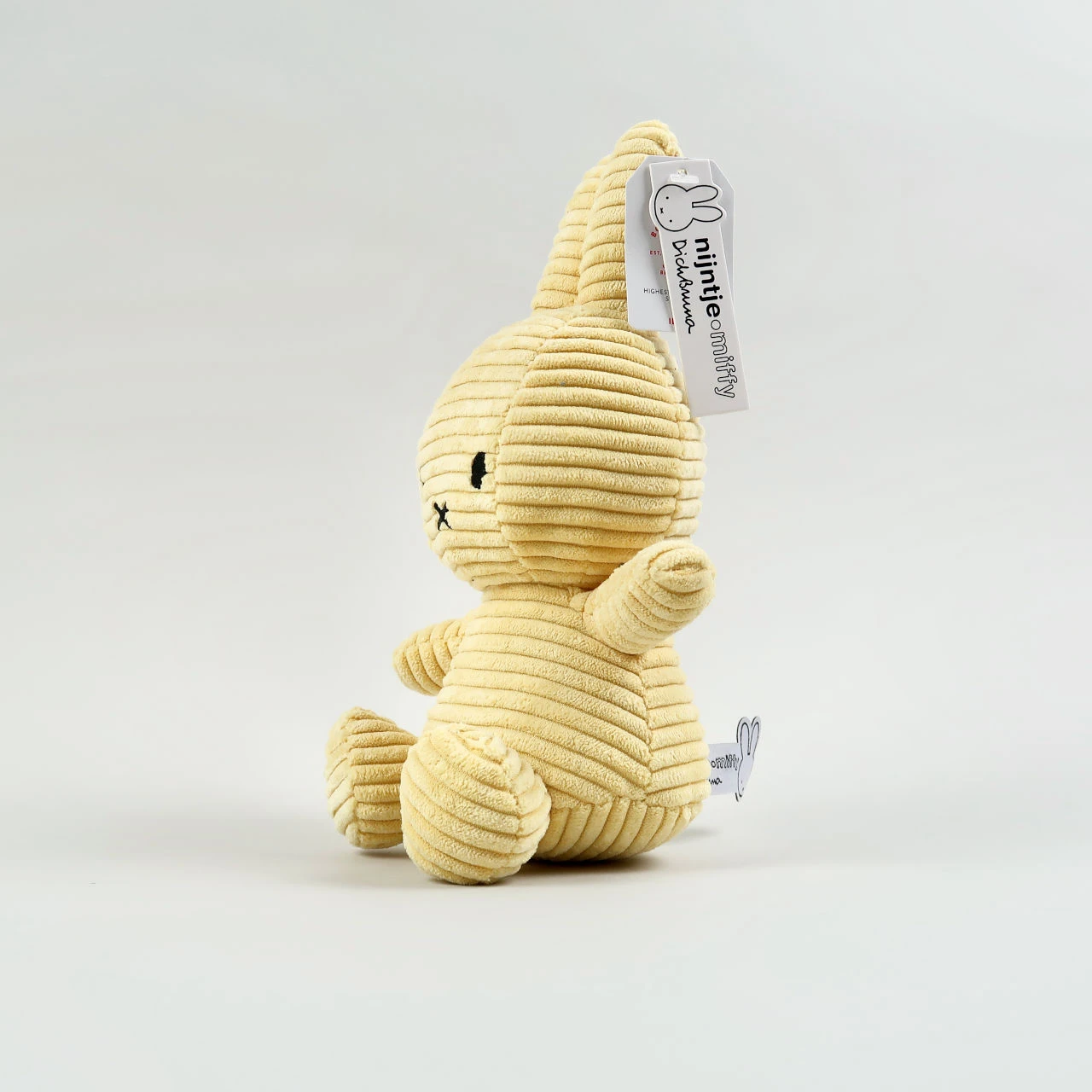 Miffy Corduroy Buttercream Miffy - Medium Toy 6 Miffy Corduroy Buttercream Miffy - Medium Toy