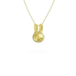 Miffy Miffy Mini Head Necklace 18ct Gold Vermeil