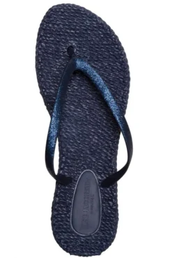 Ilse Jacobsen Indigo Cheerful Glitter Flip Flops Slippers 7 Ilse Jacobsen Indigo Cheerful Glitter Flip Flops Slippers