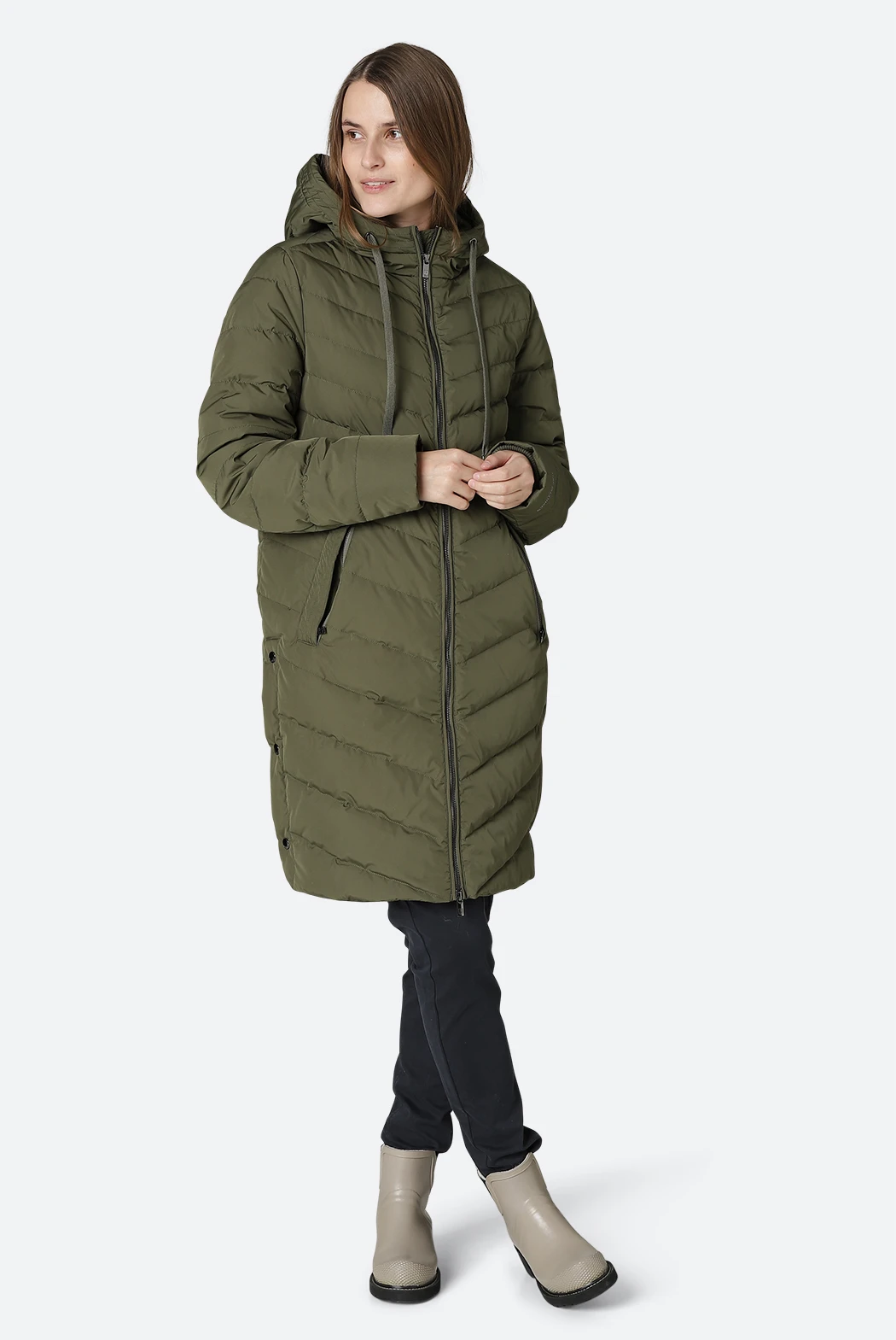 Ilse Jacobsen PEPPY01 Down Raincoat - Army 4 Ilse Jacobsen PEPPY01 Down Raincoat - Army