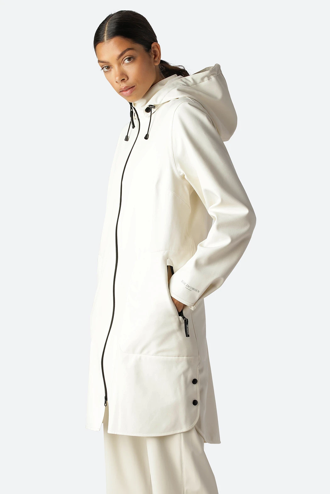 Ilse Jacobsen RAIN128 Raincoat - White Sugar 6 Ilse Jacobsen RAIN128 Raincoat - White Sugar